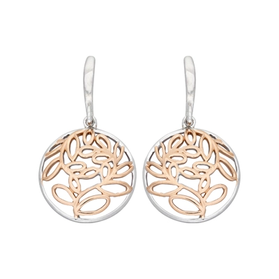 Aretes en plata Ley 925, Figuras geométricas, de la coleccion Sueños