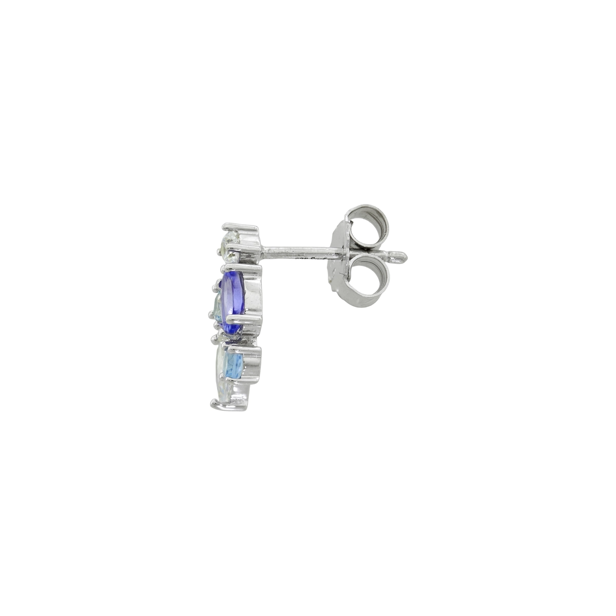 Aretes en plata Ley 925, Uñas+decoración, con zircones y zircones, de la coleccion Sueños