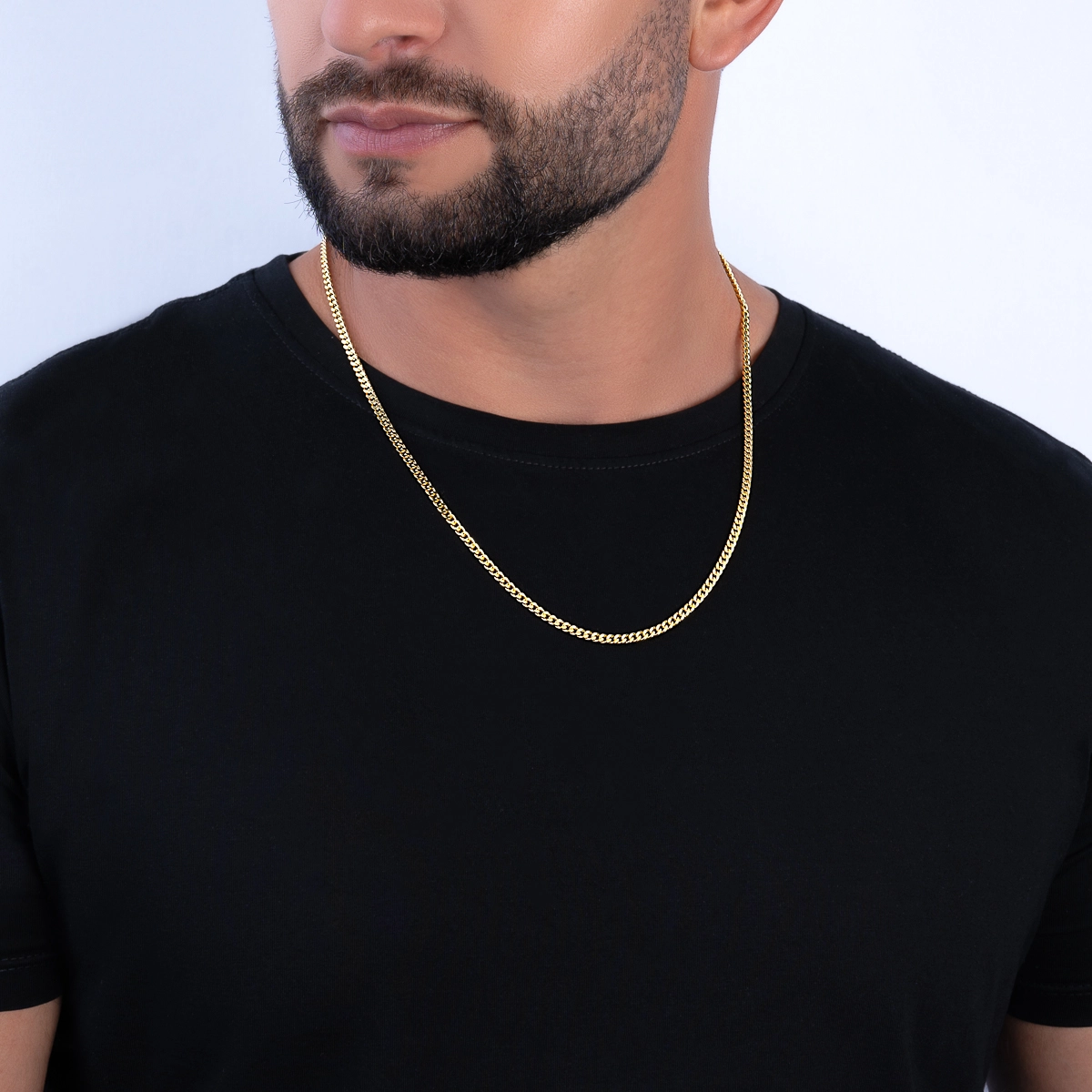 Cadena en oro amarillo de 18 Kilates, Grumette, 60 cm. de largo, 3.50 mm. de ancho