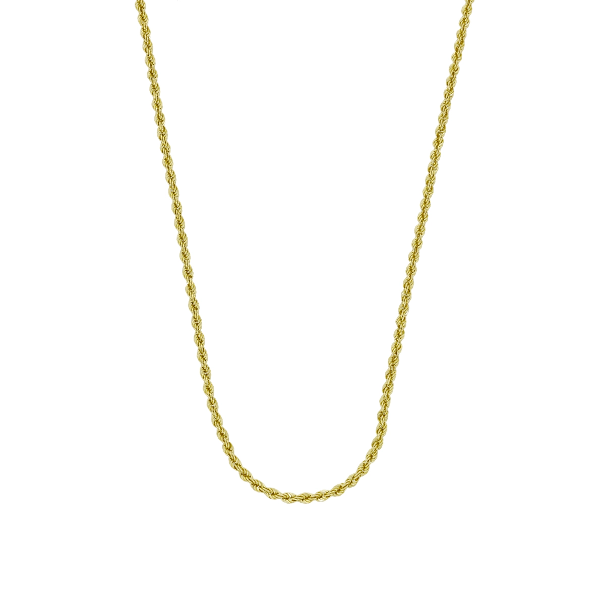 Cadena en oro amarillo de 18 Kilates, Cordon, 50 cm. de largo, 2 mm. de ancho