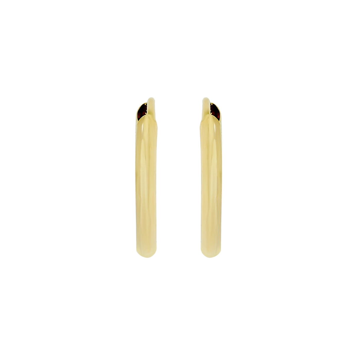 Candongas en oro amarillo de 18 Kilates, Aguja, 1.50 mm. de ancho