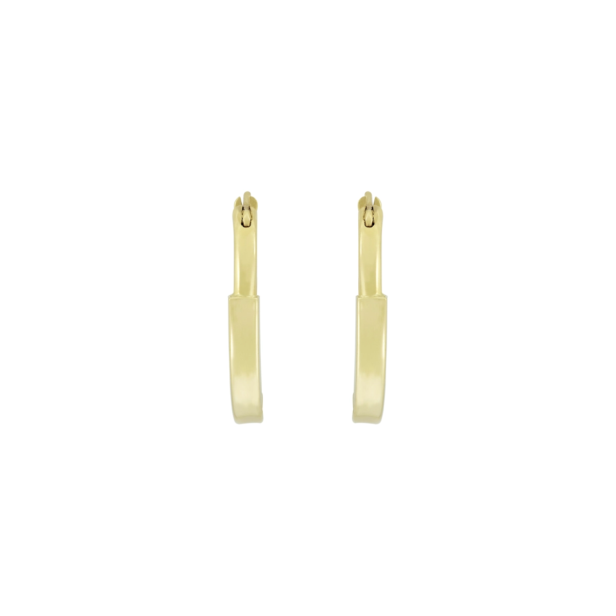 Candongas en oro amarillo de 18 Kilates, Plana, 2.50 mm. de ancho