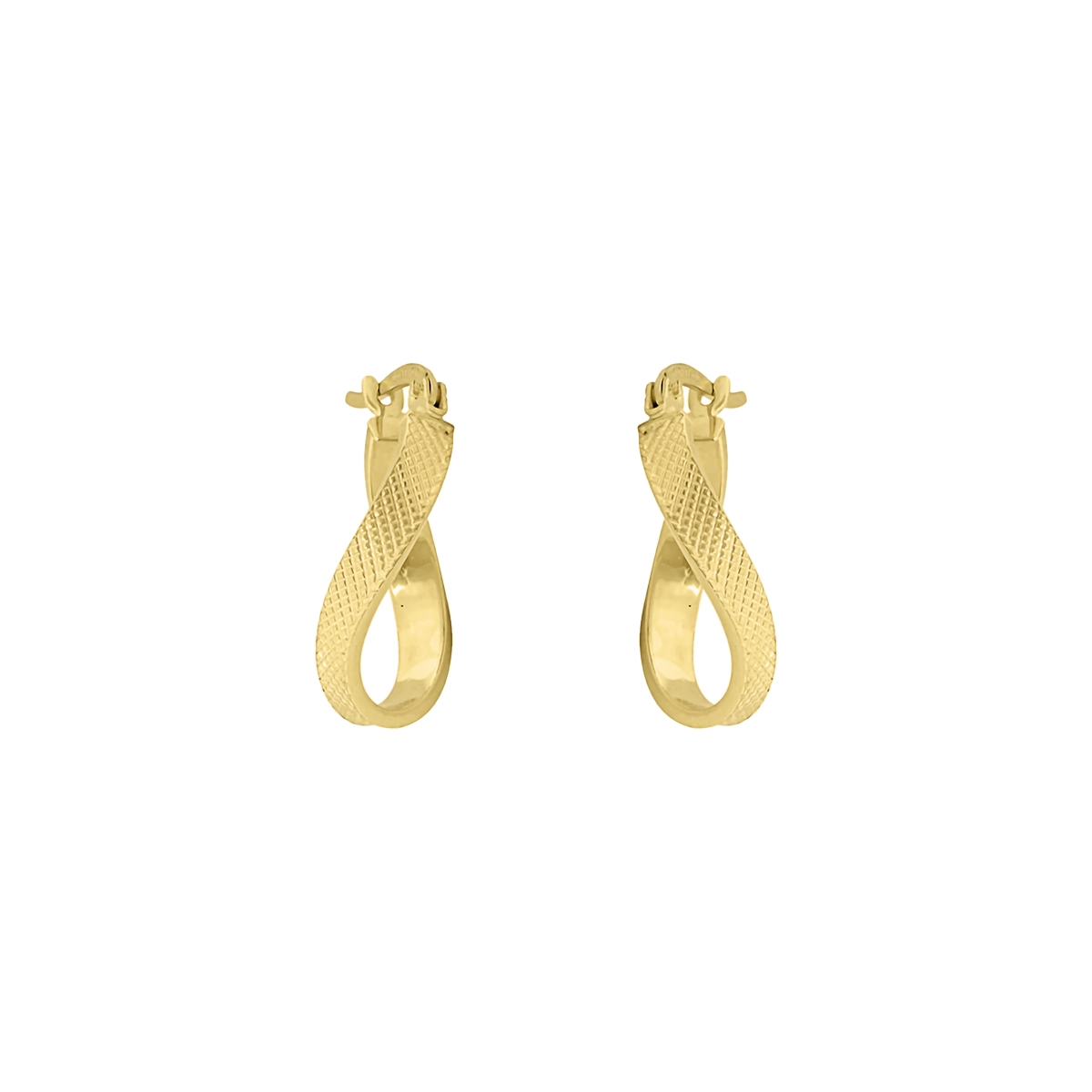 Candongas en oro amarillo de 18 Kilates con visos satinado, Plana, 3 mm. de ancho