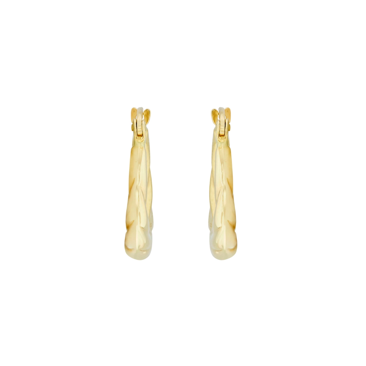 Candongas en oro amarillo de 18 Kilates, Degrade, 3.50 mm. de ancho