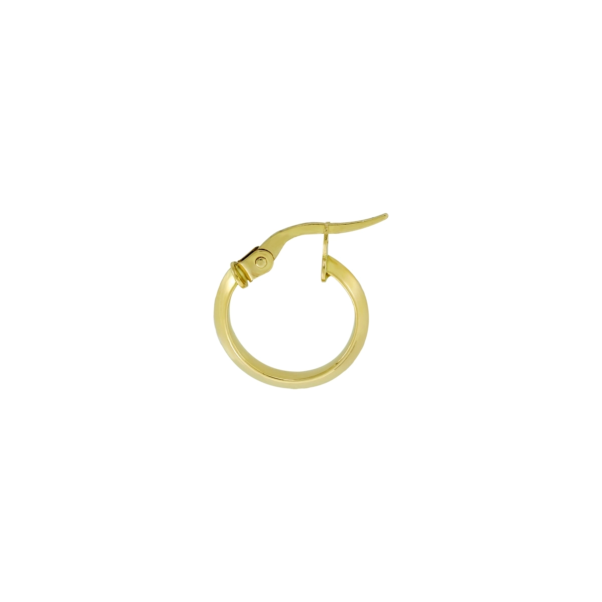 Candongas en oro amarillo de 18 Kilates, Angulo, 2 mm. de ancho