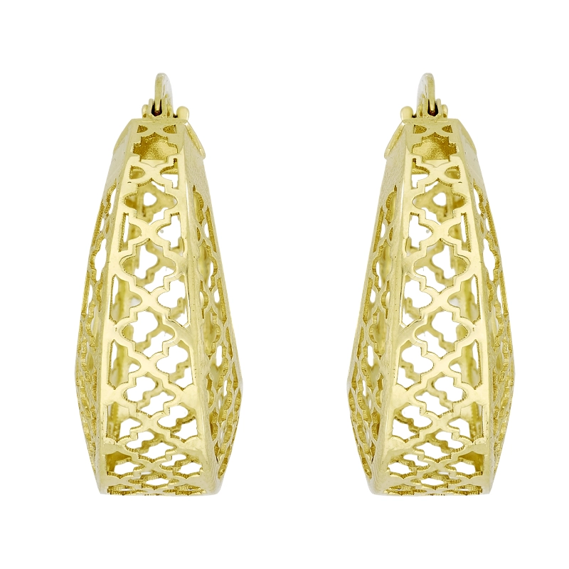 Candongas en oro amarillo de 18 Kilates