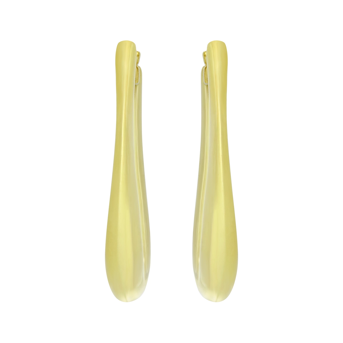 Candongas en oro amarillo de 18 Kilates, Degrade, 2.50 mm. de ancho