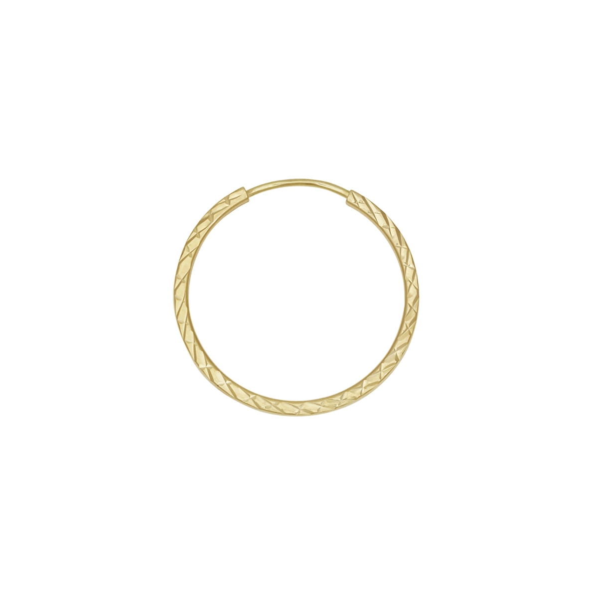 Candongas en oro amarillo de 18 Kilates con visos, Aguja, 1.50 mm. de ancho