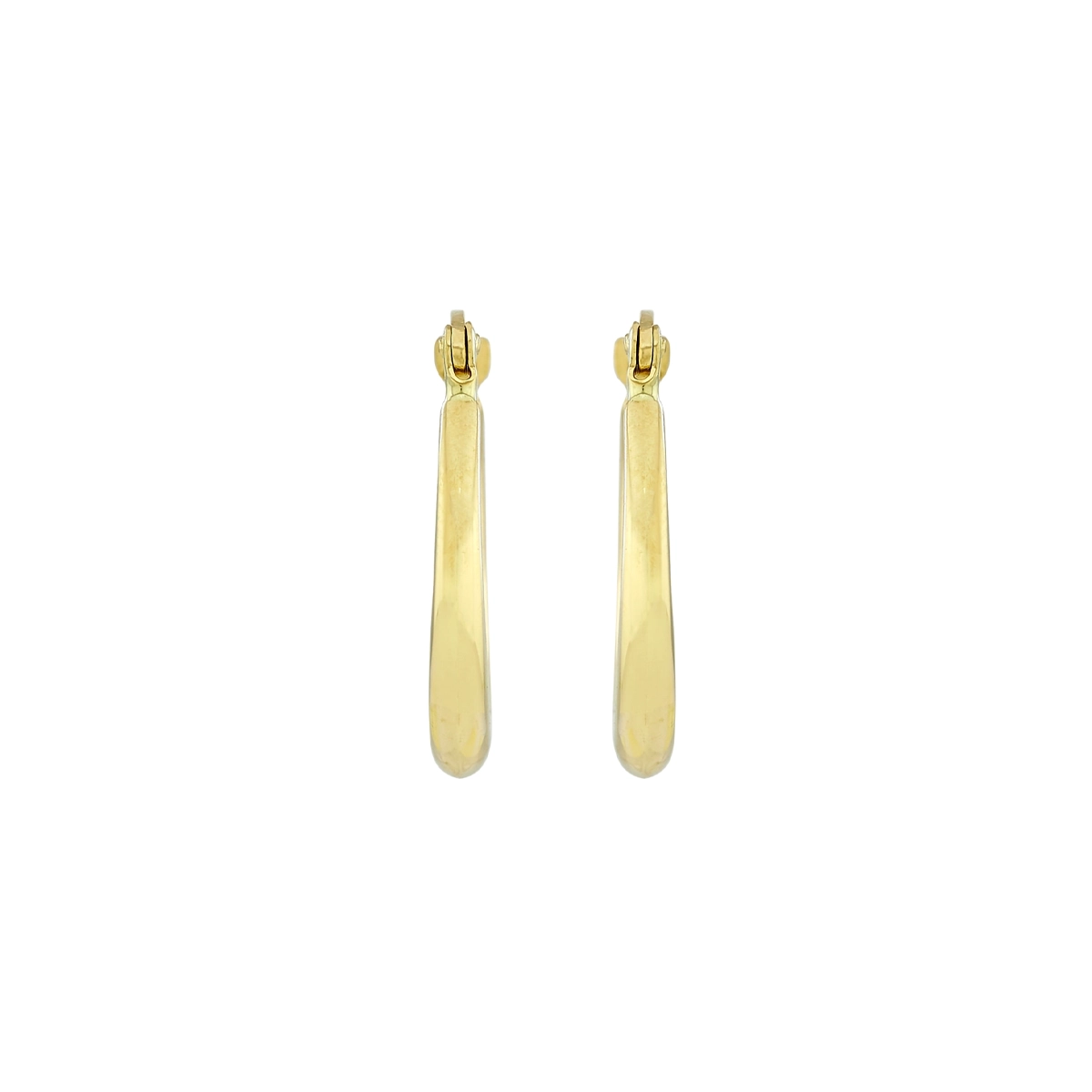 Candongas en oro amarillo de 18 Kilates, Degrade, 2.50 mm. de ancho