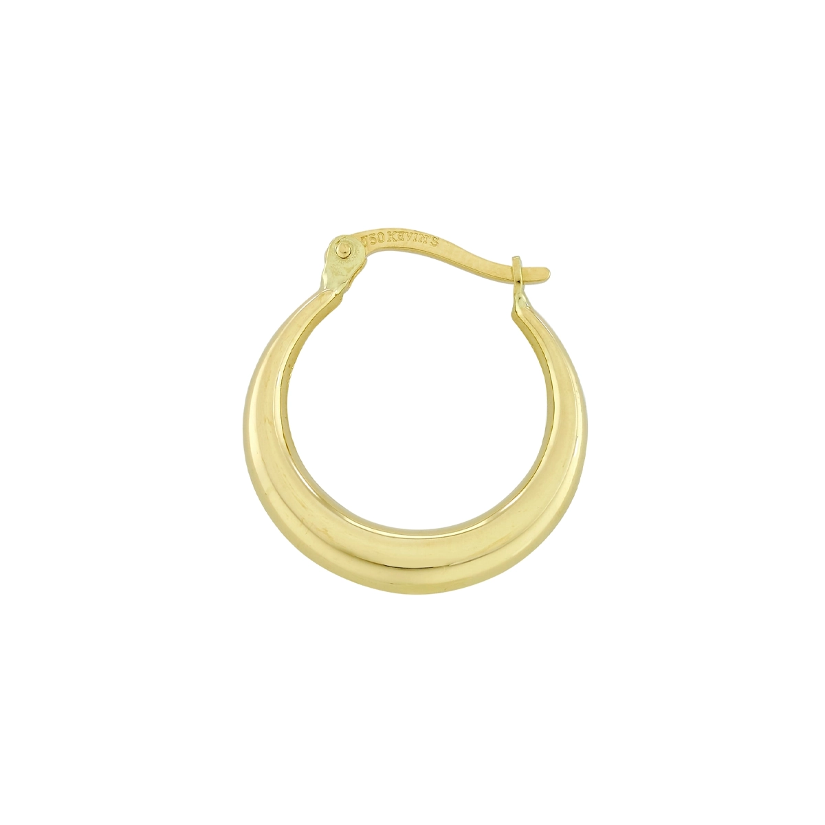 Candongas en oro amarillo de 18 Kilates, Degrade, 2.50 mm. de ancho