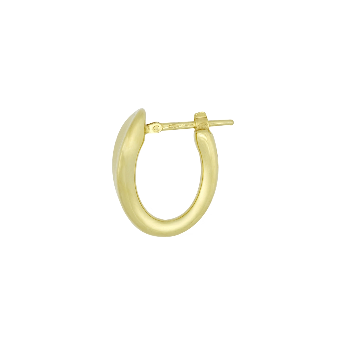 Candongas en oro amarillo de 18 Kilates, Degrade, 2 mm. de ancho
