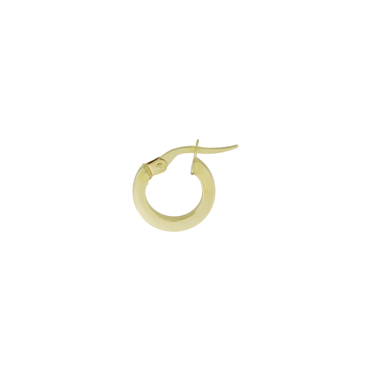 Candongas en oro amarillo de 18 Kilates, Plana, 1.50 mm. de ancho