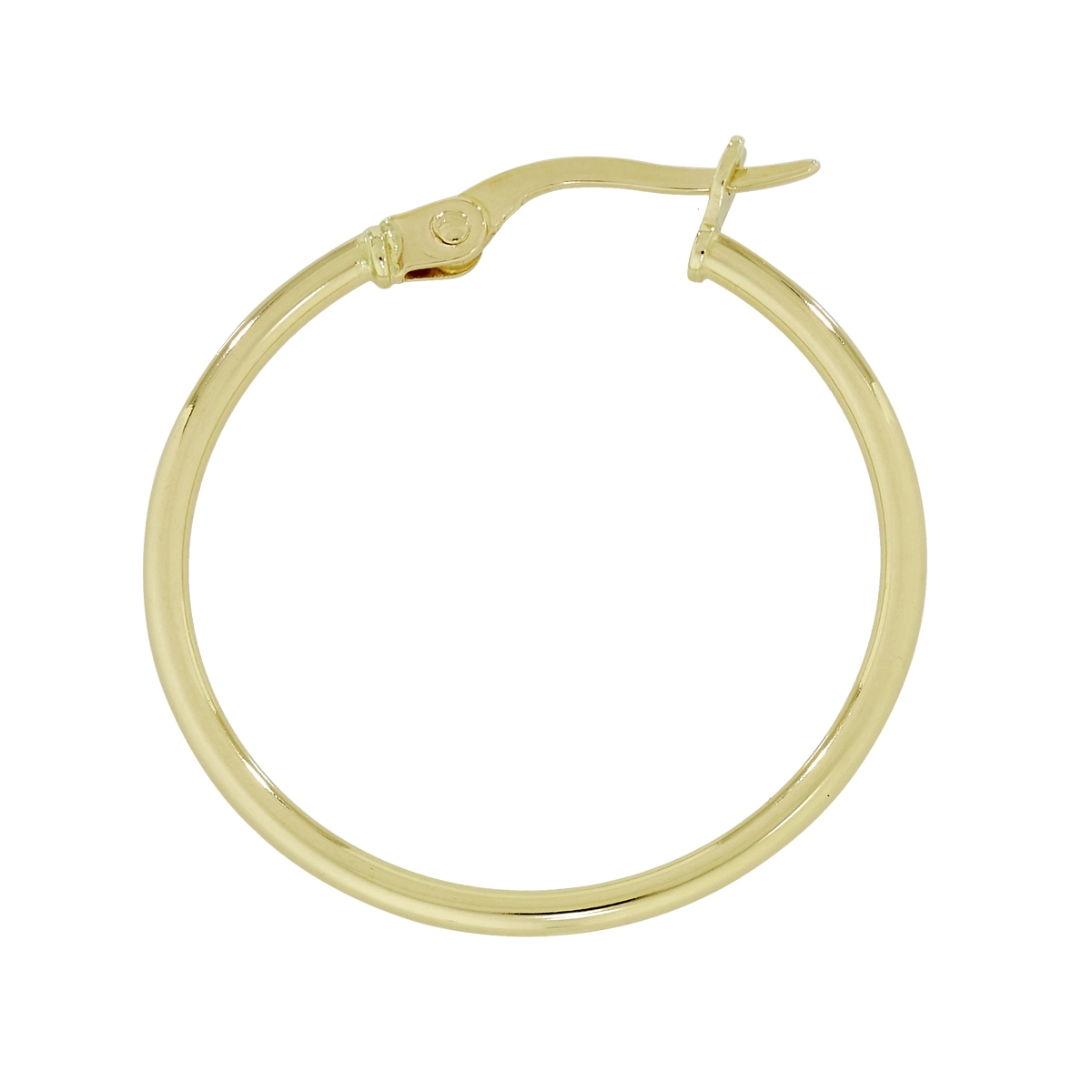 Candongas en oro amarillo de 18 Kilates, Tubo, 1.50 mm. de ancho
