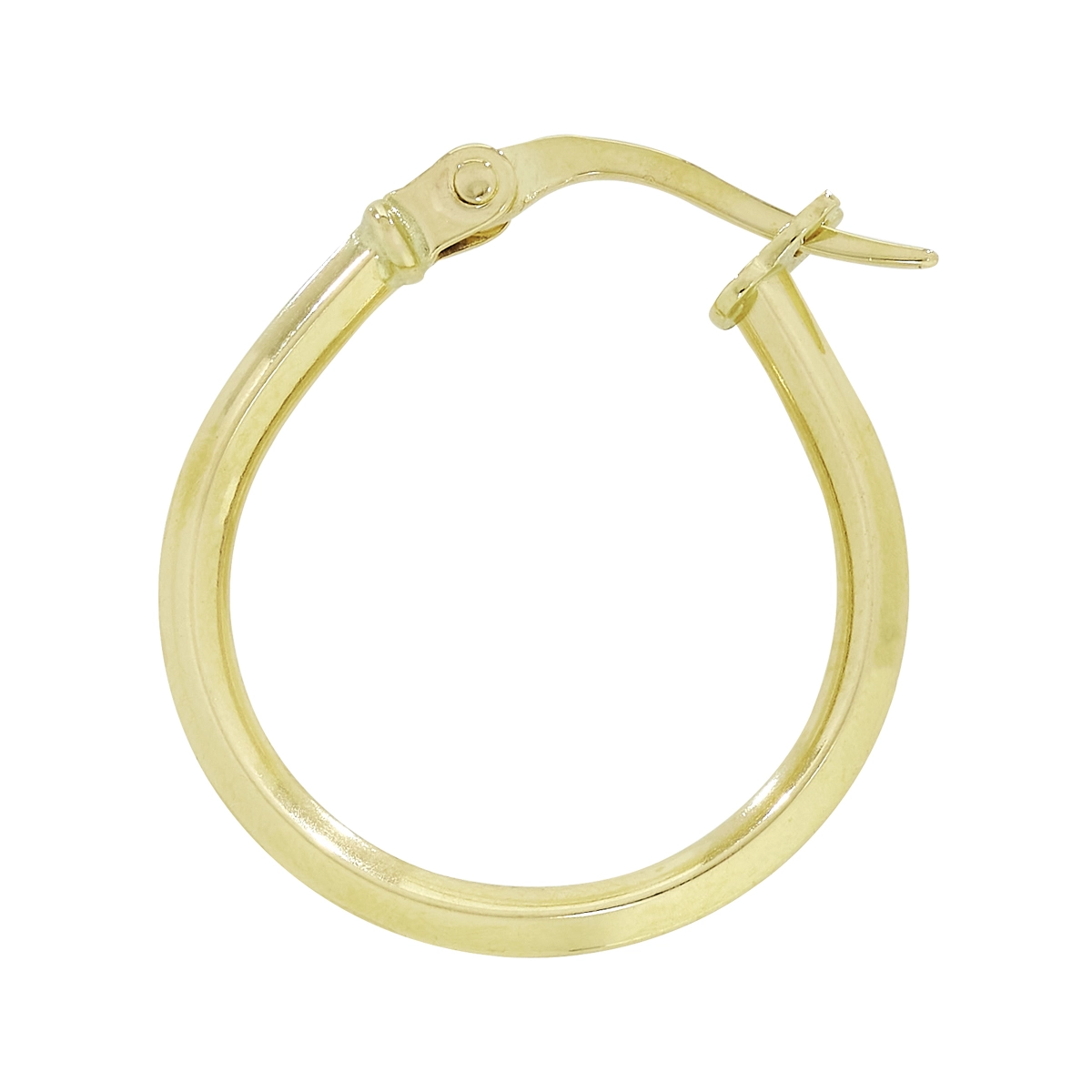 Candongas en oro amarillo de 18 Kilates, Angulo, 2 mm. de ancho