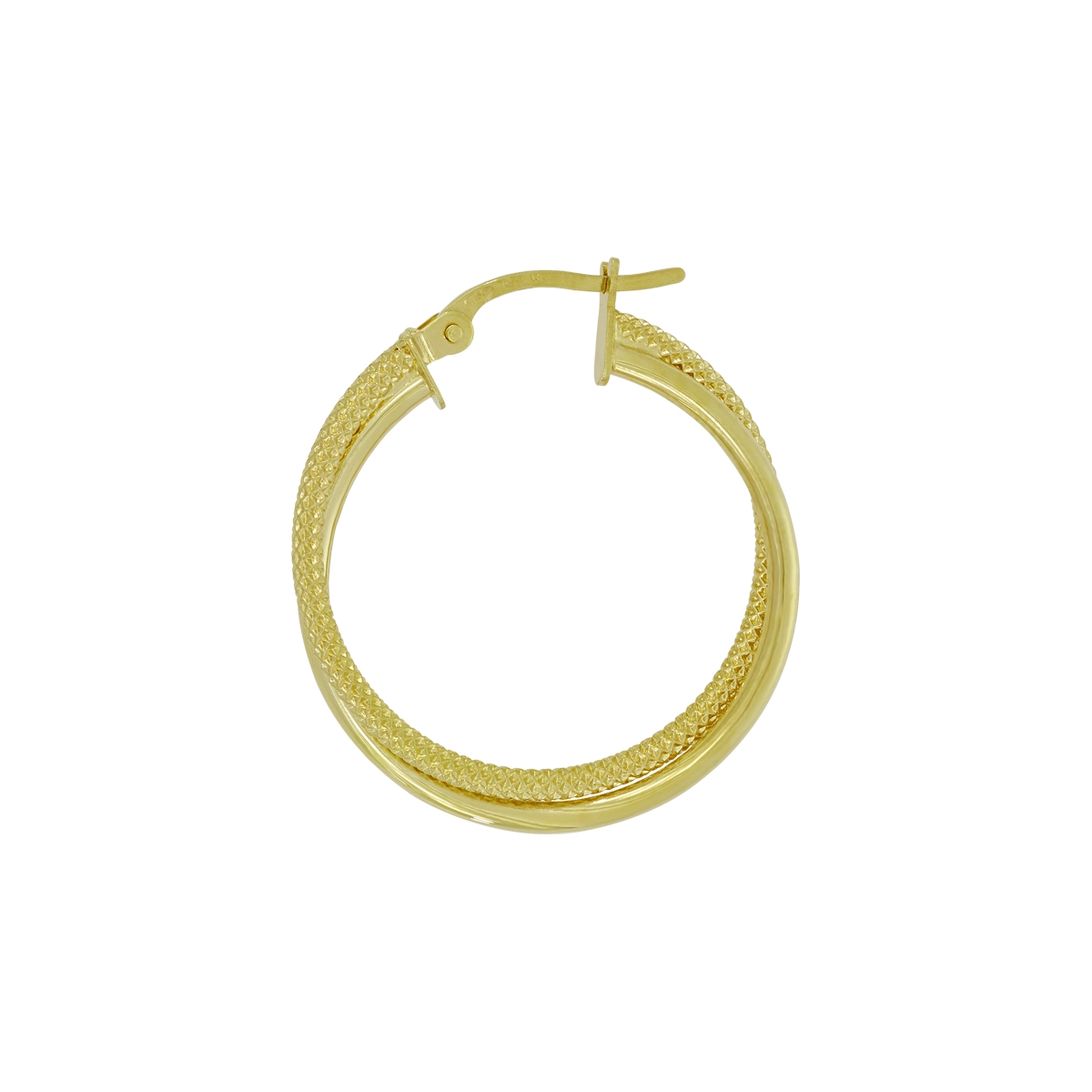 Candongas en oro amarillo de 18 Kilates con visos, Tubo, 1.50 mm. de ancho