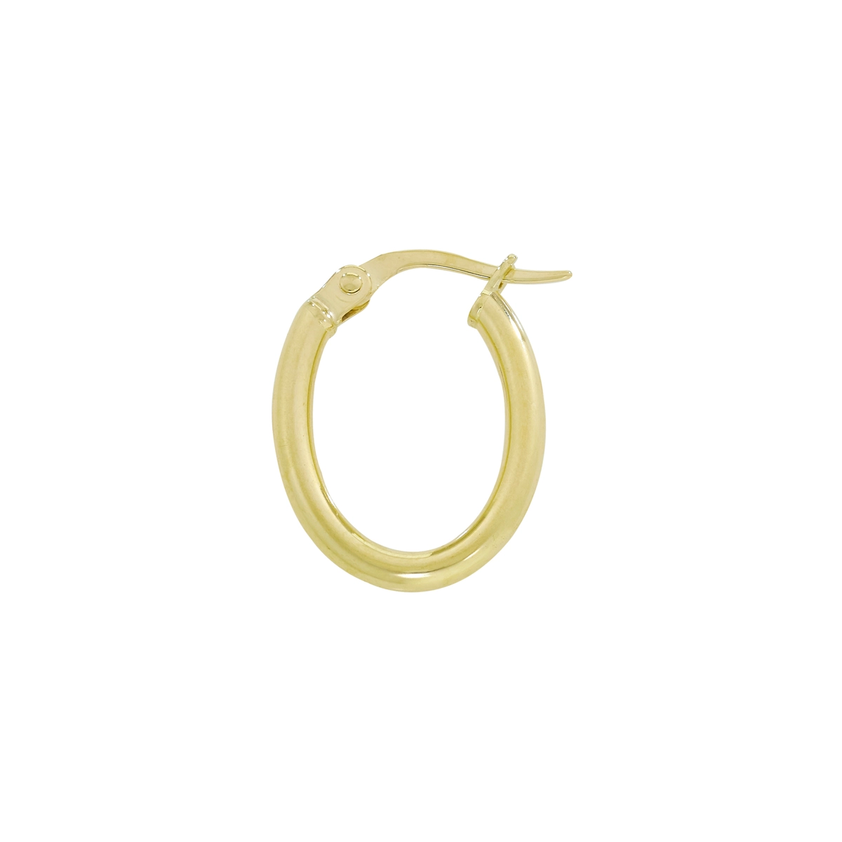 Candongas en oro amarillo de 18 Kilates, Tubo, 2 mm. de ancho