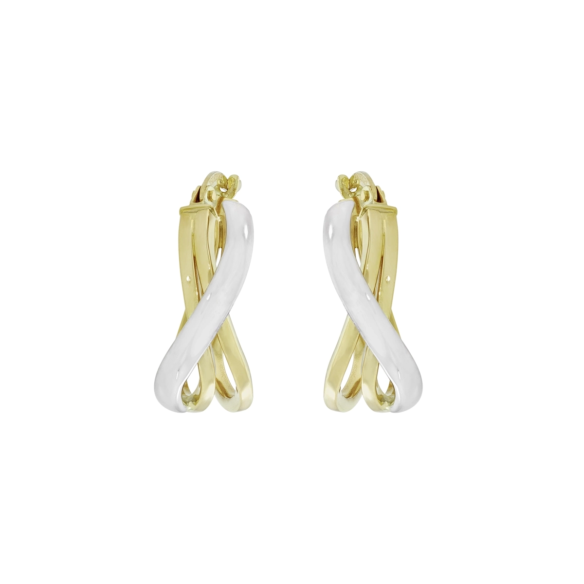 Candongas en oro amarillo de 18 Kilates, Plana, 1 mm. de ancho