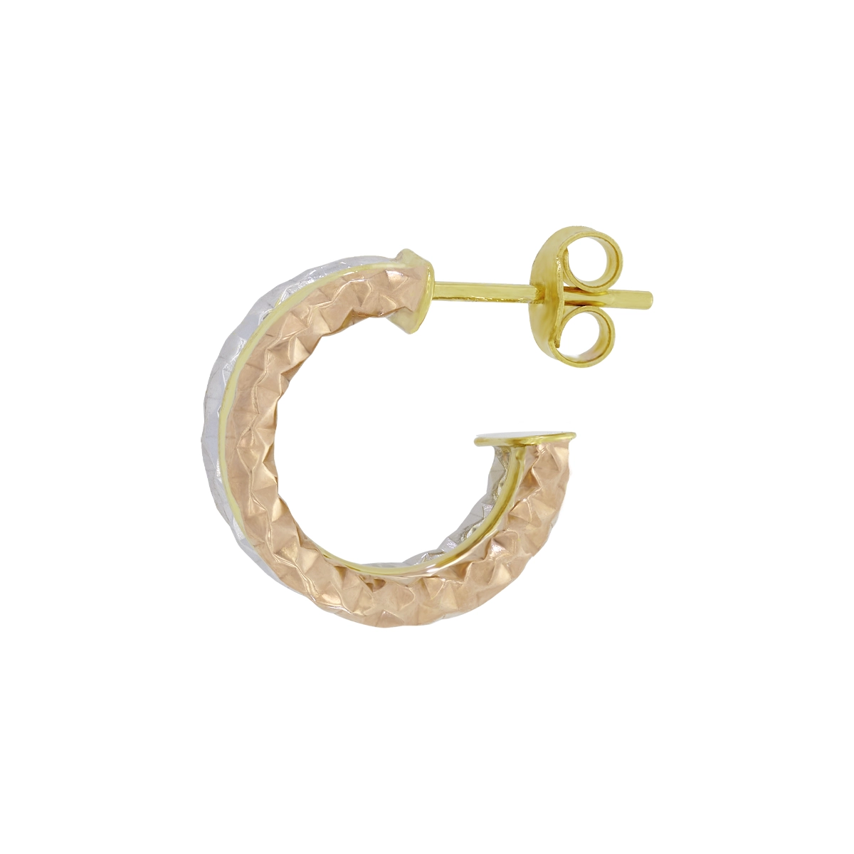 Candongas en oro amarillo de 18 Kilates con visos, Tubo, 5.50 mm. de ancho