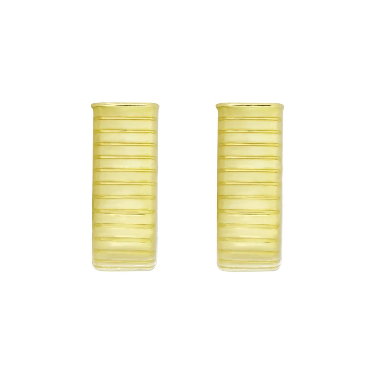 Candongas en oro amarillo de 18 Kilates, Plana, 5.50 mm. de ancho