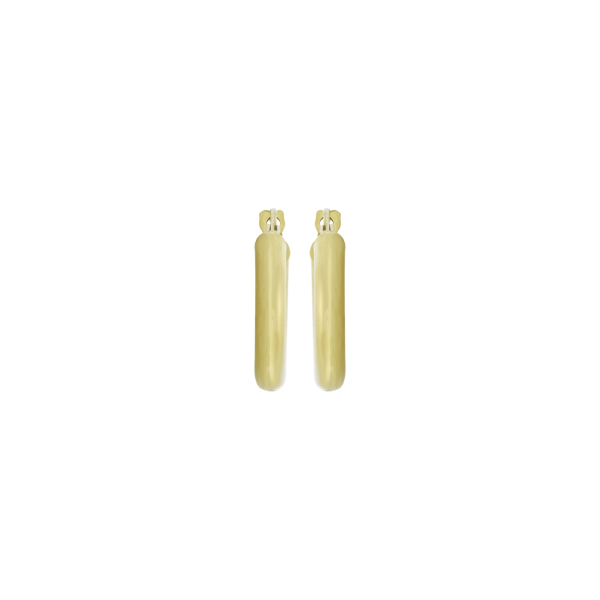 Candongas en oro amarillo de 18 Kilates, Tubo, 2.50 mm. de ancho