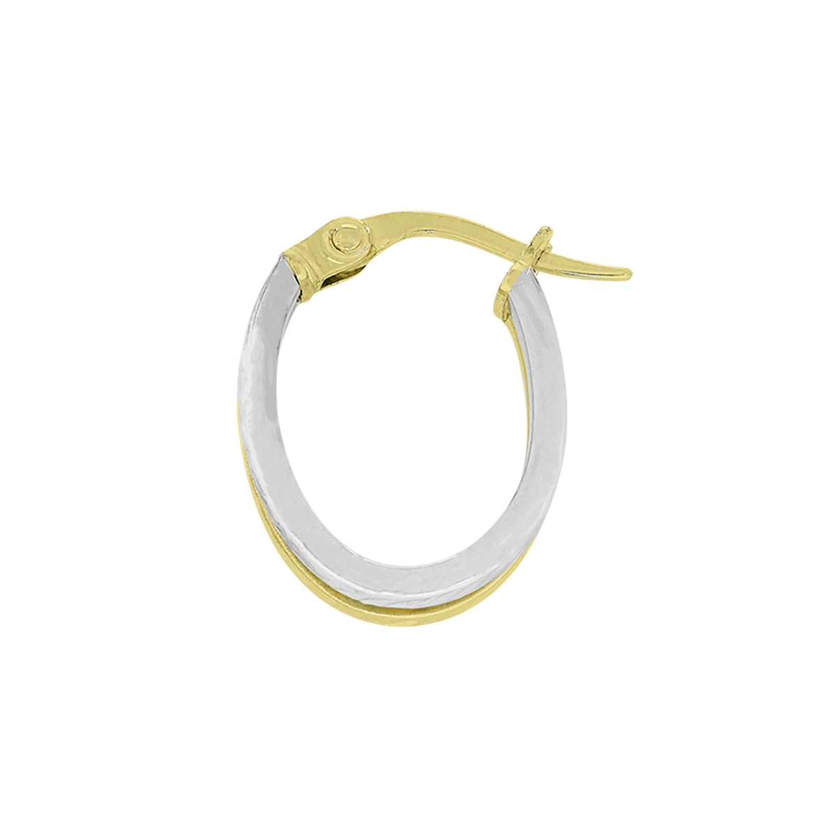 Candongas en oro amarillo de 18 Kilates con visos, Plana, 3 mm. de ancho