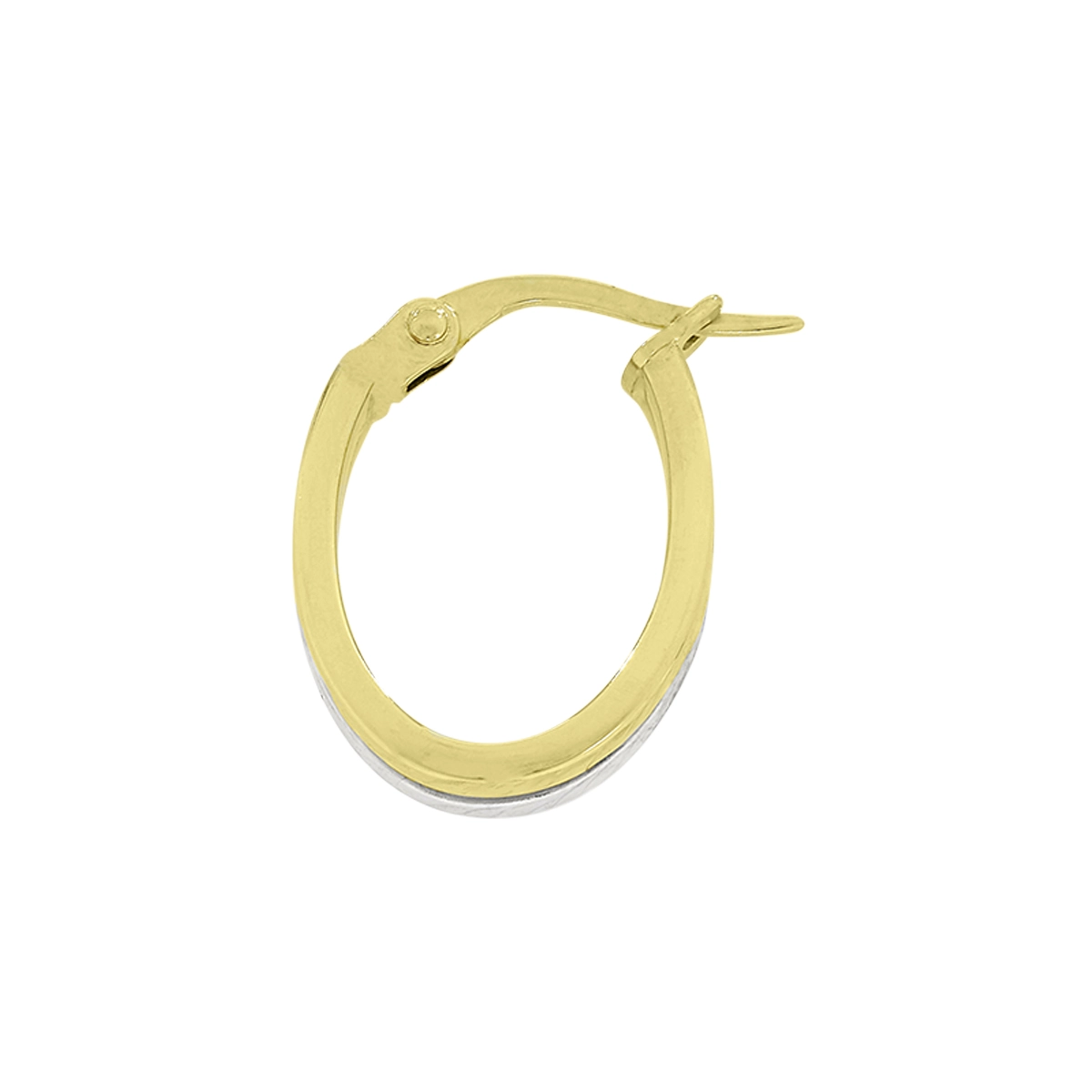 Candongas en oro amarillo de 18 Kilates con visos, Plana, 3 mm. de ancho