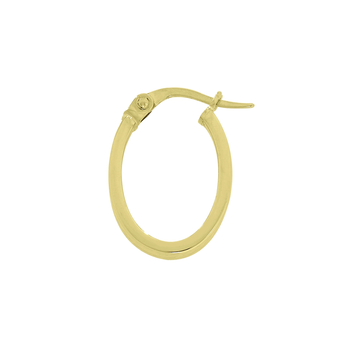 Candongas en oro amarillo de 18 Kilates con visos, Plana, 3 mm. de ancho