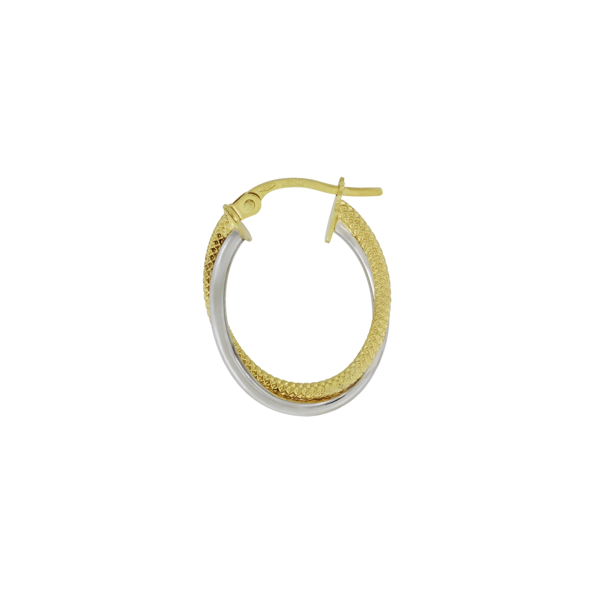 Candongas en oro amarillo de 18 Kilates con visos, Tubo, 1 mm. de ancho