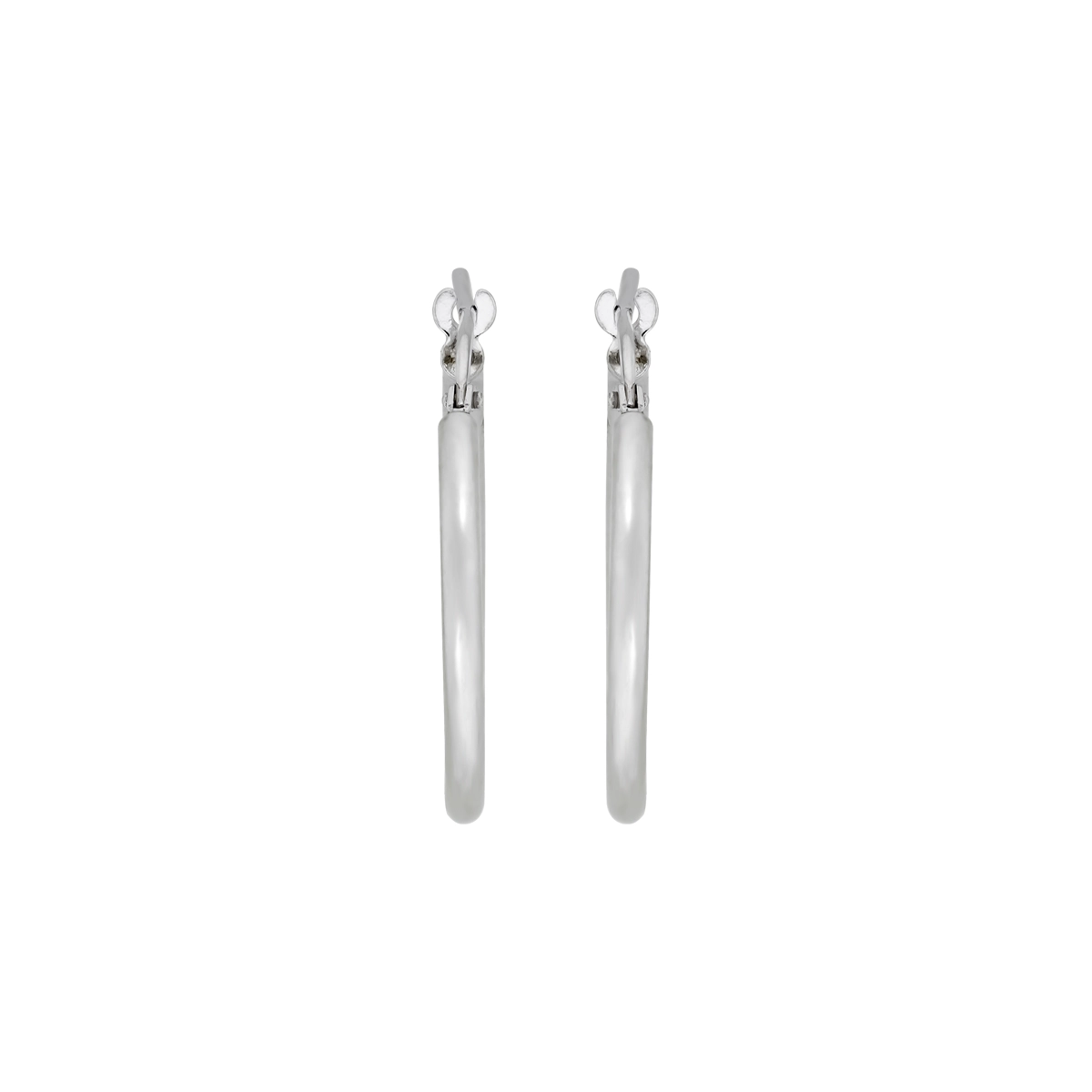 Candongas en plata Ley 925, Tubo, 2 mm. de ancho, de la coleccion Sueños