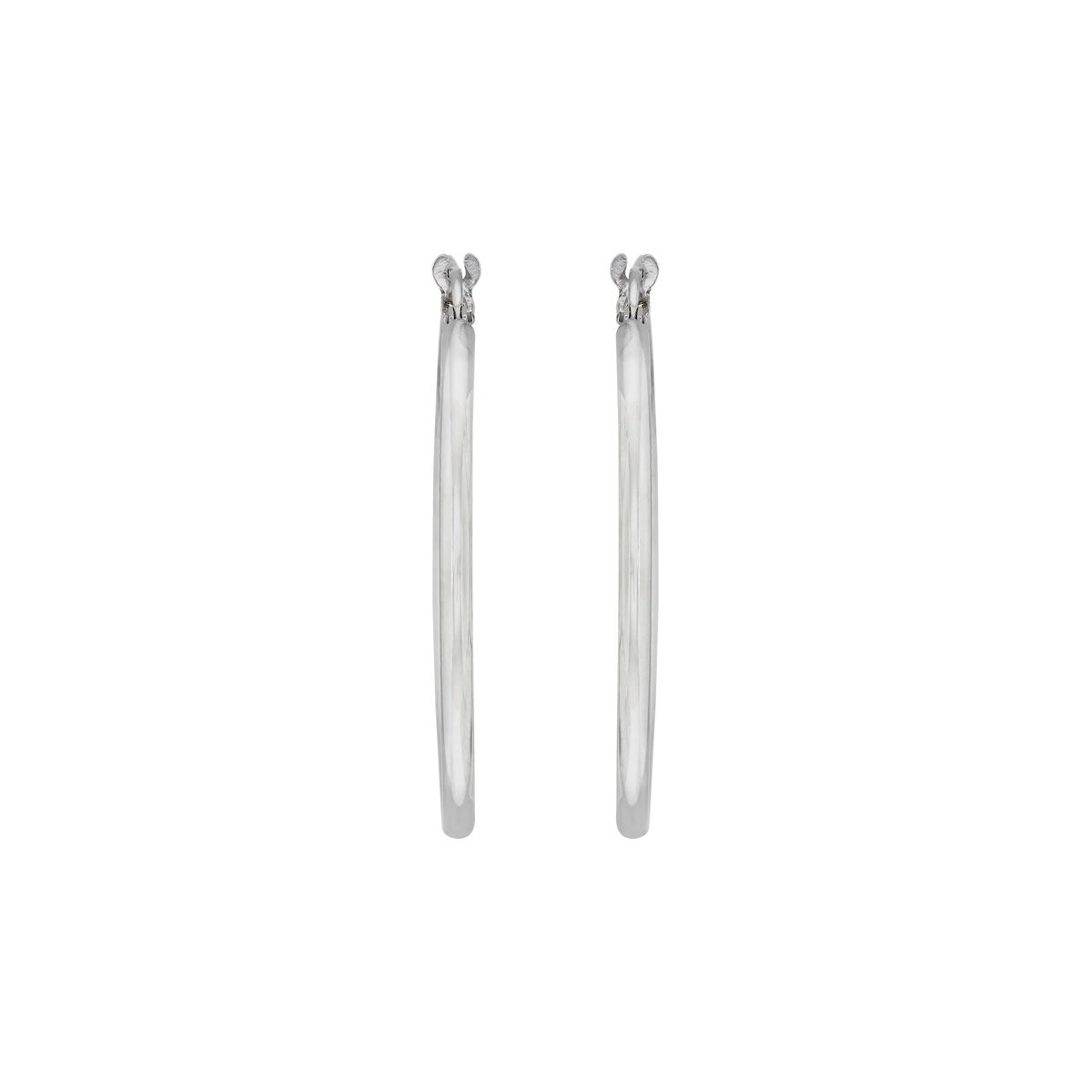 Candongas en plata Ley 925, Tubo, 2 mm. de ancho, de la coleccion Sueños