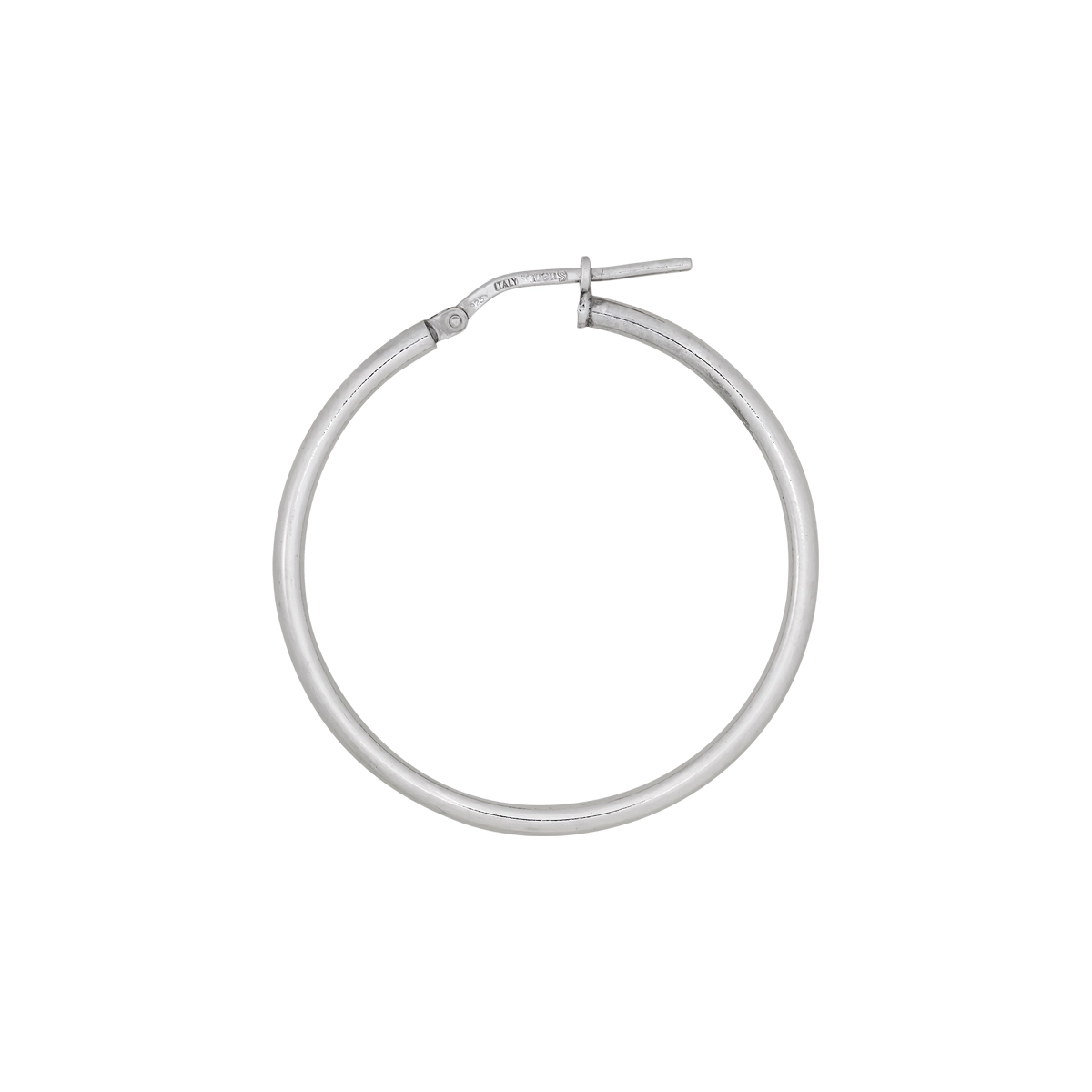 Candongas en plata Ley 925, Tubo, 2 mm. de ancho, de la coleccion Sueños