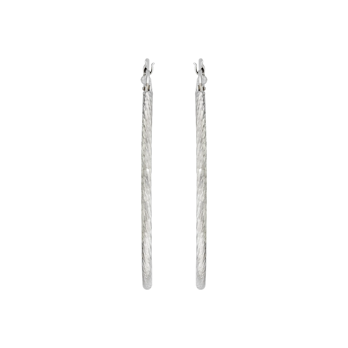 Candongas en plata Ley 925 con visos, Tubo, 2 mm. de ancho, de la coleccion Sueños