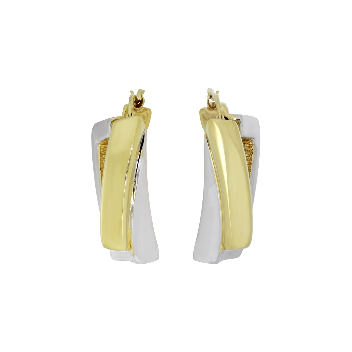 Candongas en plata Ley 925 con visos, Abombada, 4 mm. de ancho, de la coleccion Sueños