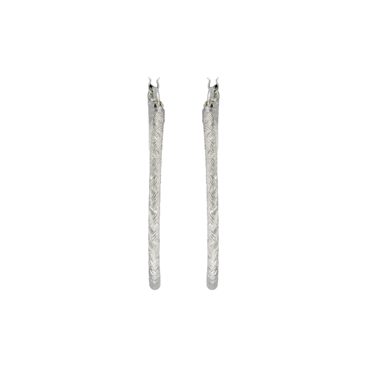 Candongas en plata Ley 925 con visos, Tubo, 2 mm. de ancho, de la coleccion Sueños