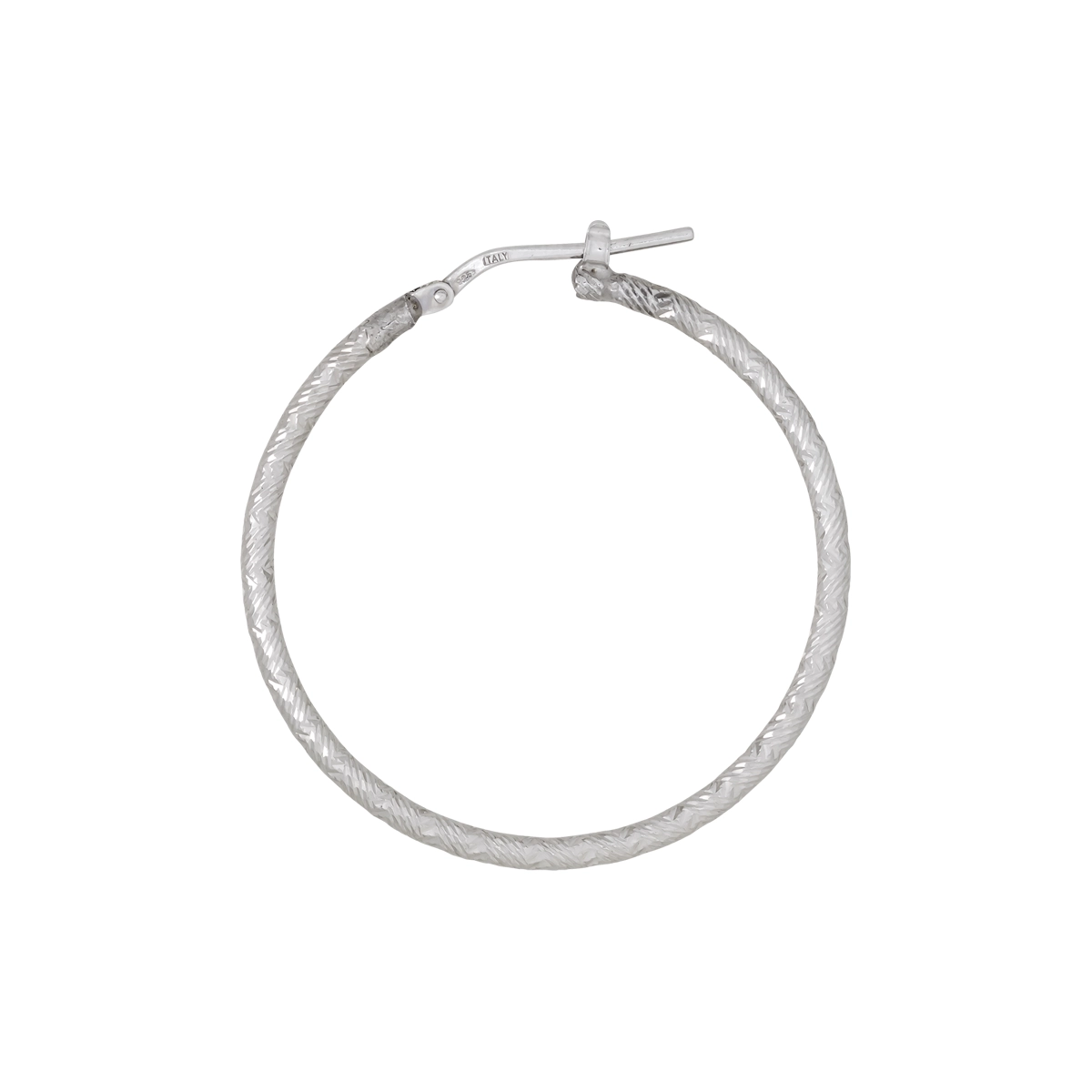 Candongas en plata Ley 925 con visos, Tubo, 2 mm. de ancho, de la coleccion Sueños