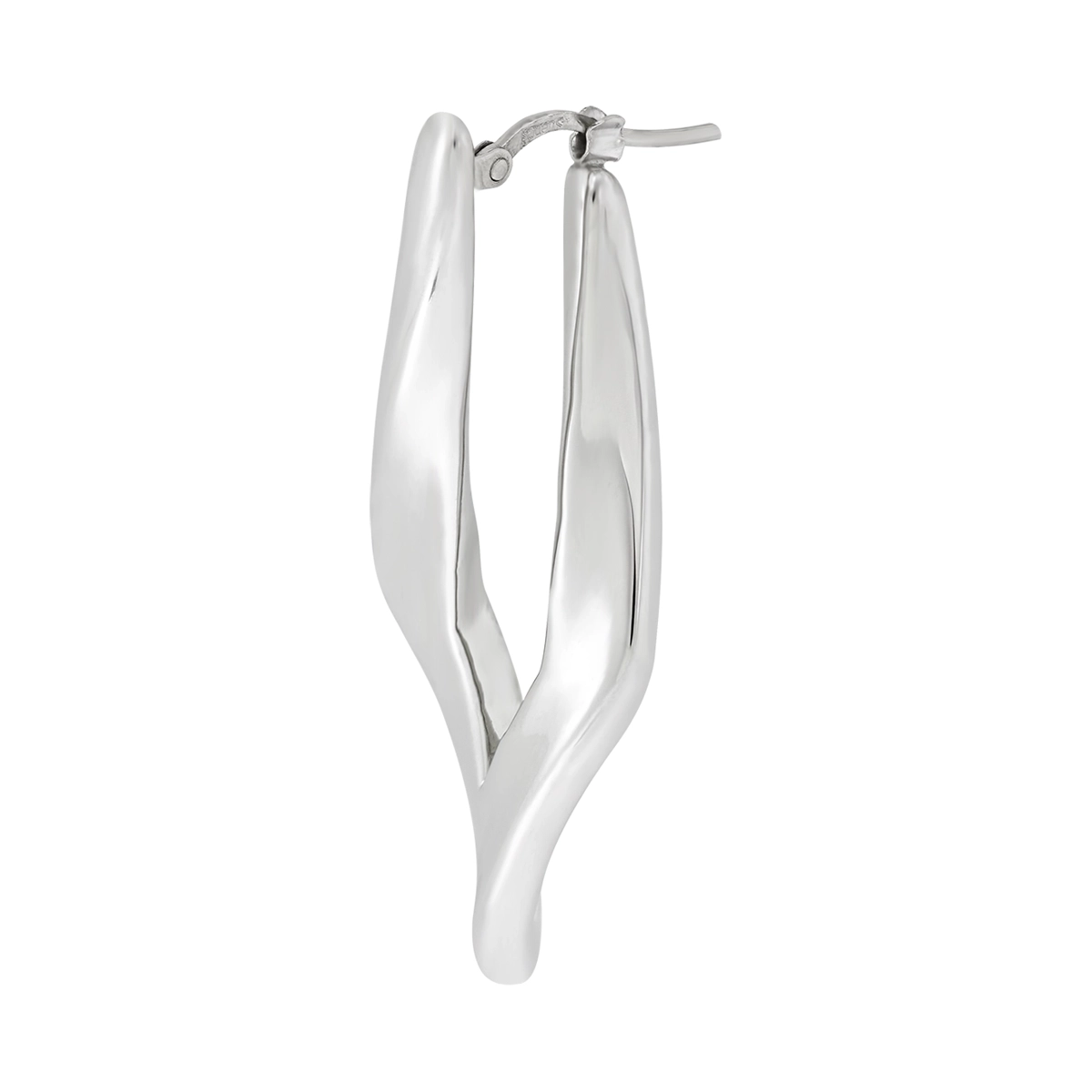 Candongas en plata Ley 925, Figuras geometricas, 3 mm. de ancho, de la coleccion Sueños