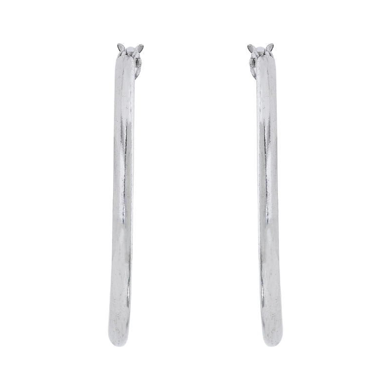Candongas en plata Ley 925, Tubo, 1.50 mm. de ancho, de la coleccion Sueños