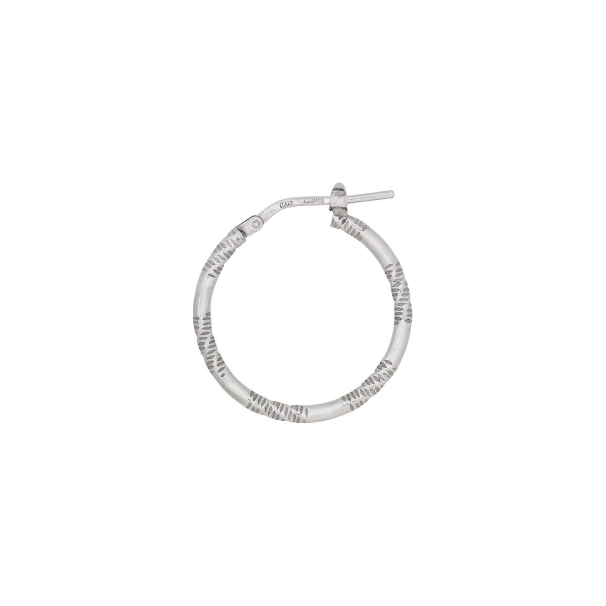 Candongas en plata Ley 925 con visos, Tubo, 2 mm. de ancho, de la coleccion Sueños