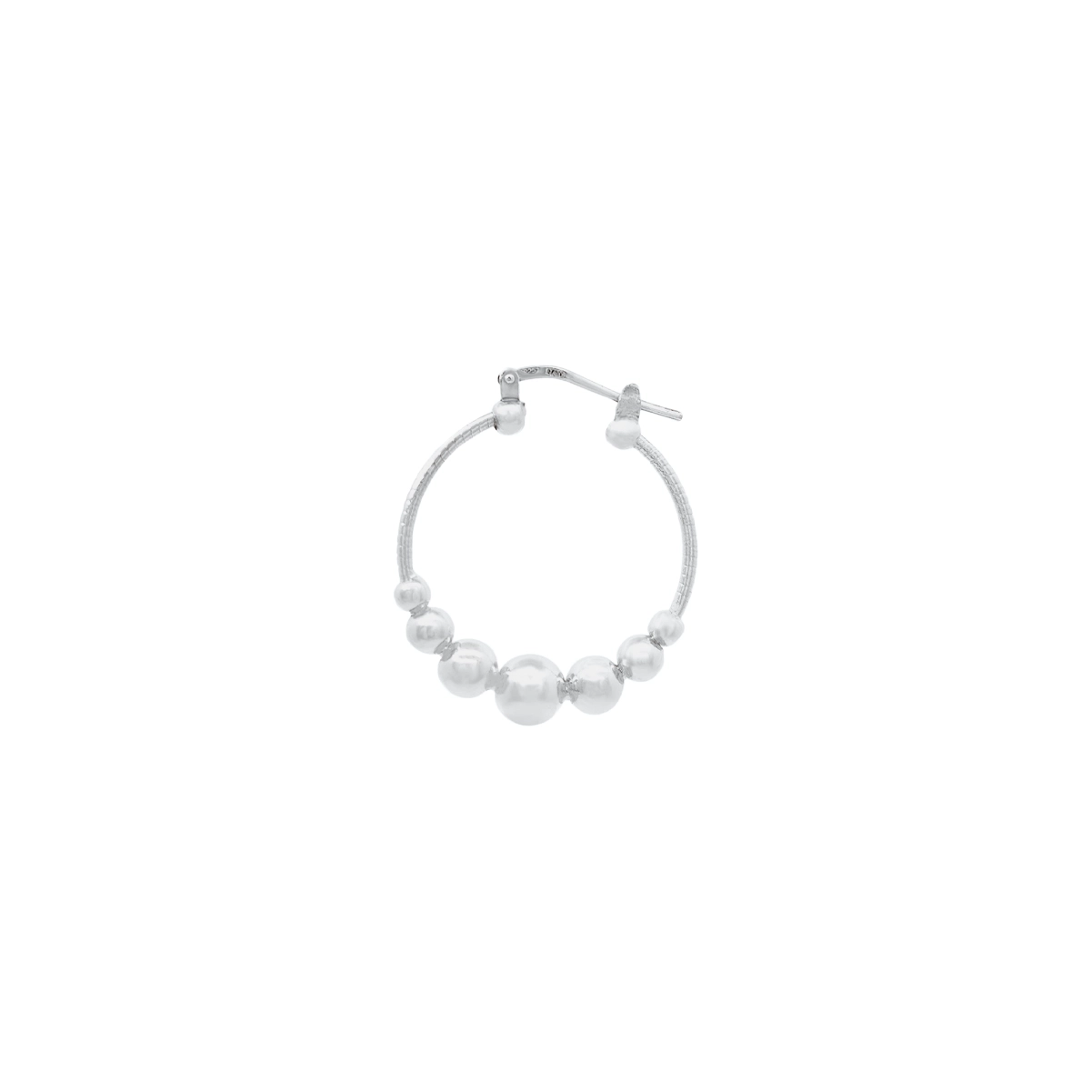 Candongas en plata Ley 925 con visos, Tubo, 1 mm. de ancho, de la coleccion Sueños