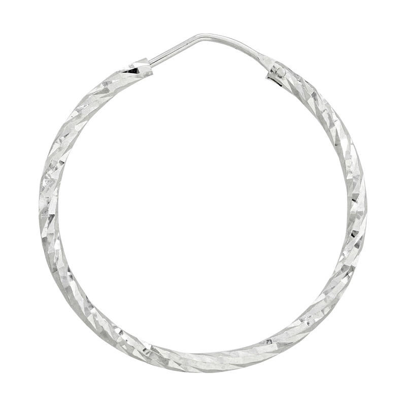 Candongas en plata Ley 925 con visos, Tubo, 1.50 mm. de ancho, de la coleccion Sueños
