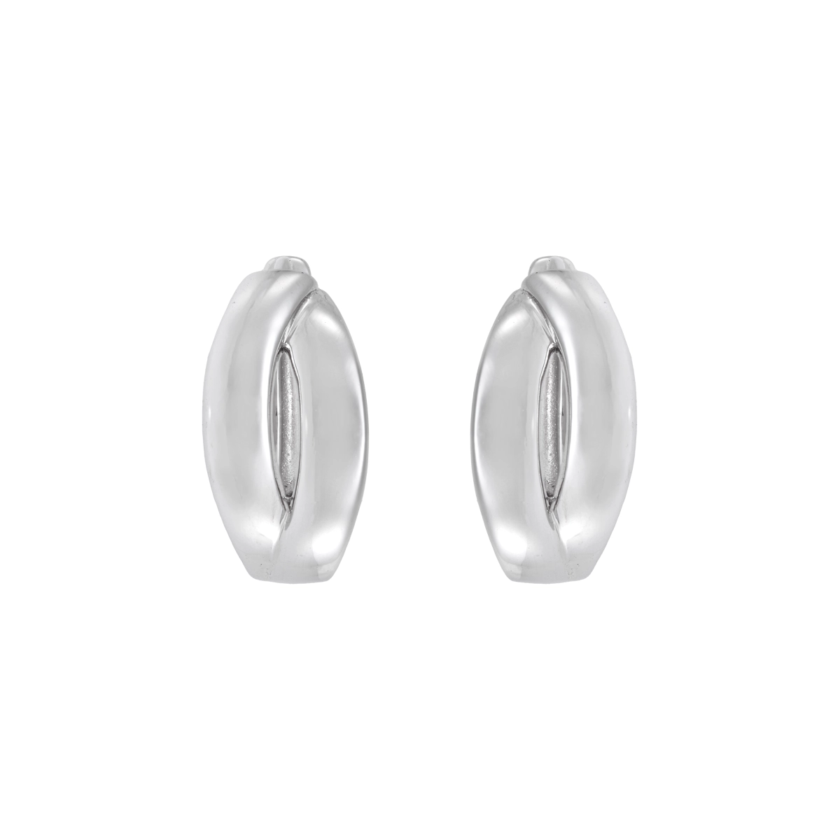 Candongas en plata Ley 925, Franjas, 2 mm. de ancho, de la coleccion Sueños