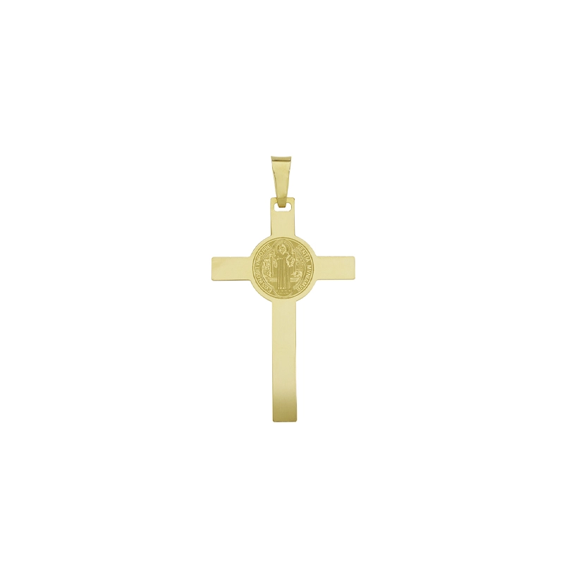 Cristo en oro 18 Kilates, Plana
