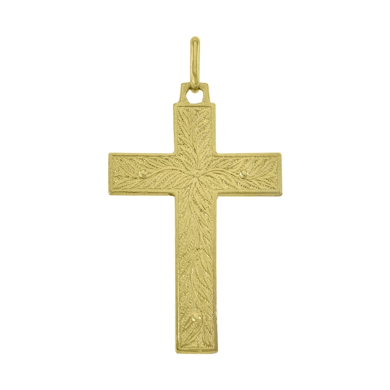 Cristo en oro amarillo de 18 Kilates con visos, Plano
