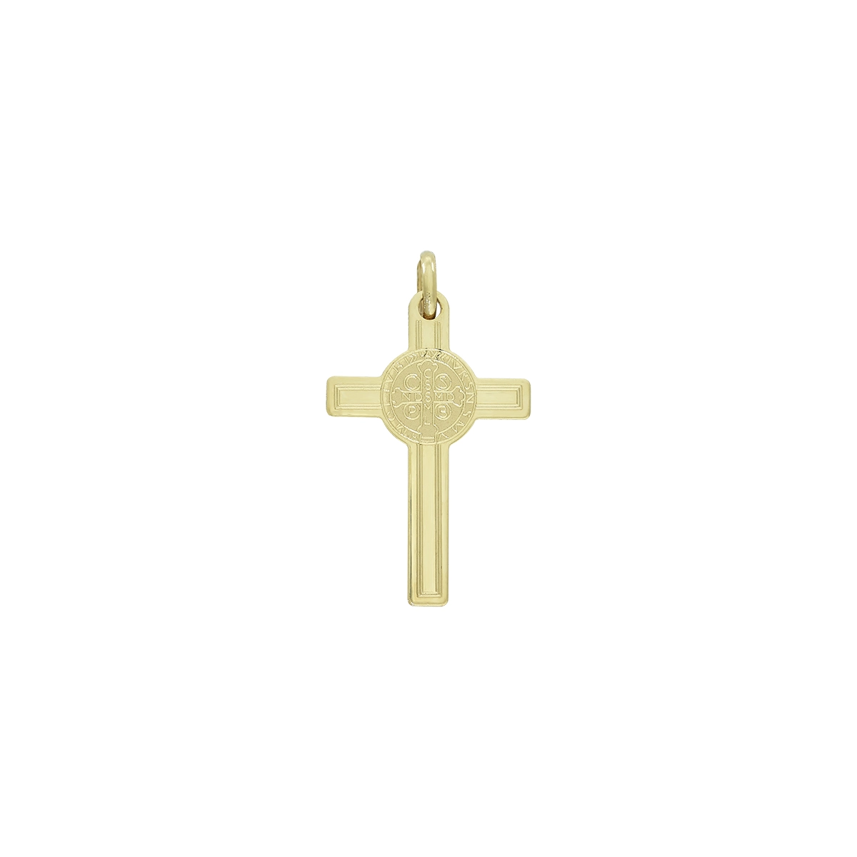 Cristo en oro amarillo de 18 Kilates satinado