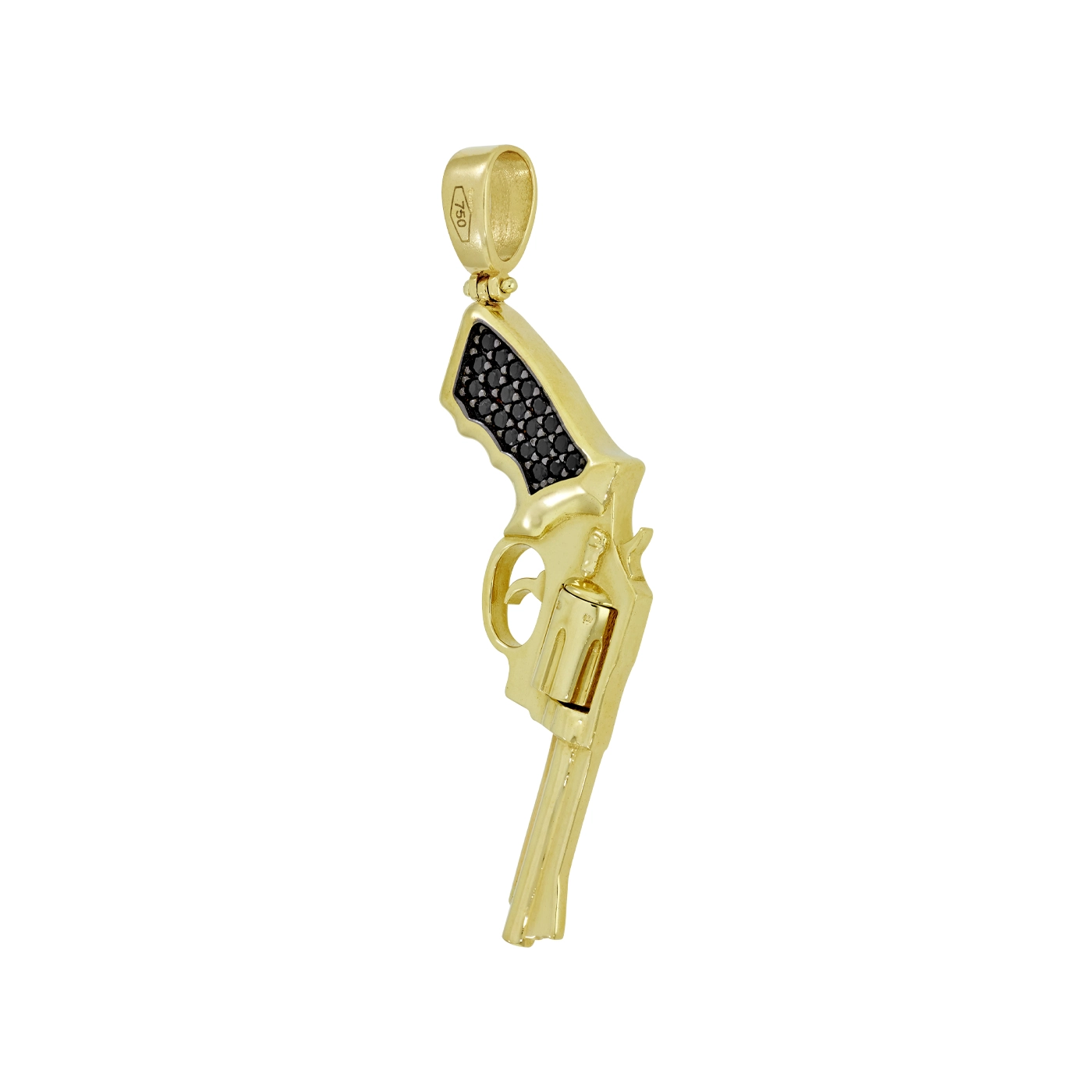 Dije en oro amarillo de 18 Kilates, Armas, con zircones