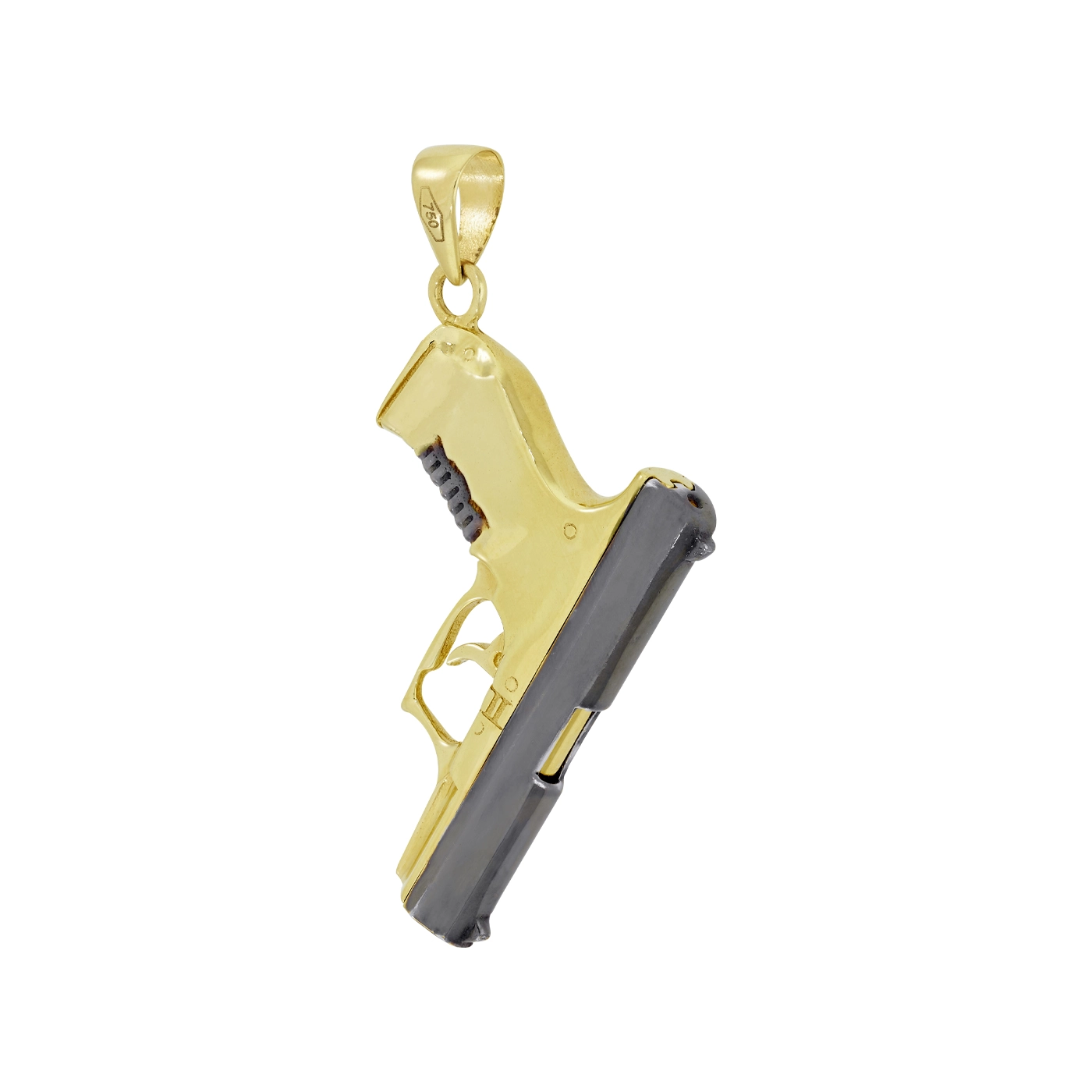 Dije en oro amarillo de 18 Kilates, Armas