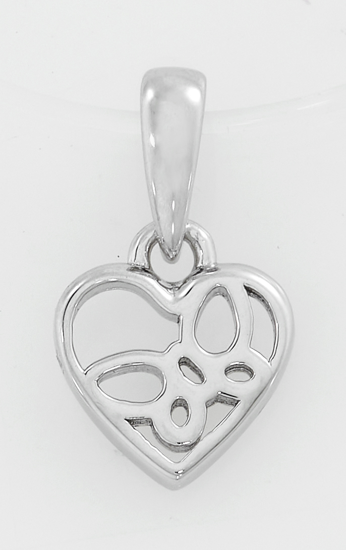 Dije en plata Ley 925, Corazon, de la coleccion Sueños