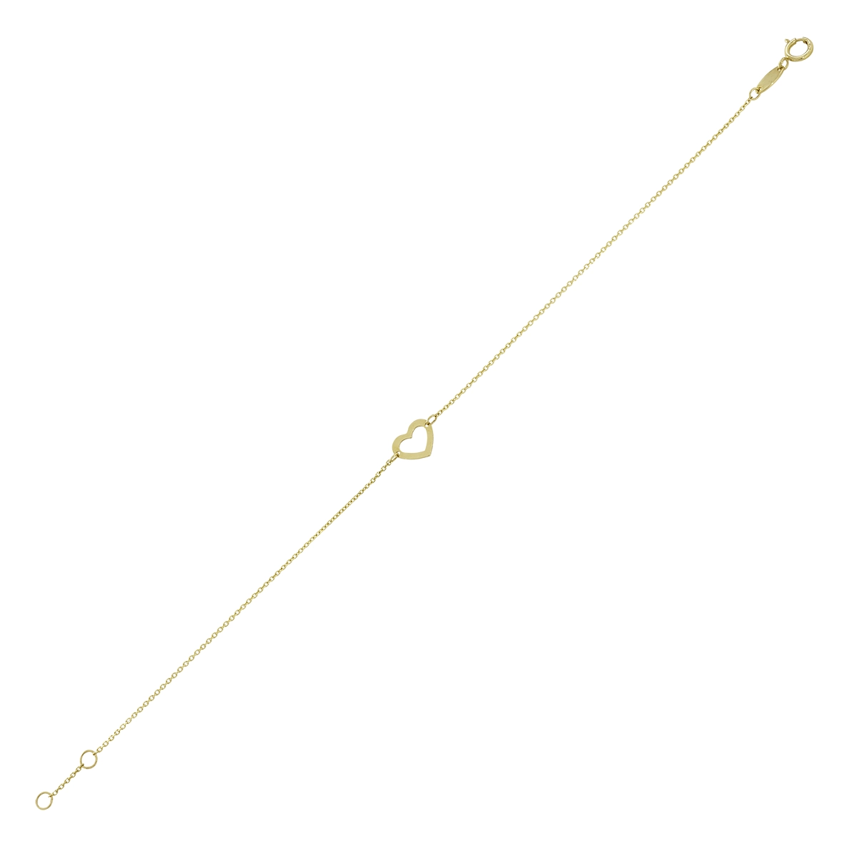 Pulsera en oro amarillo de 18 Kilates, 17 cm. de largo, 0.50 mm. de ancho