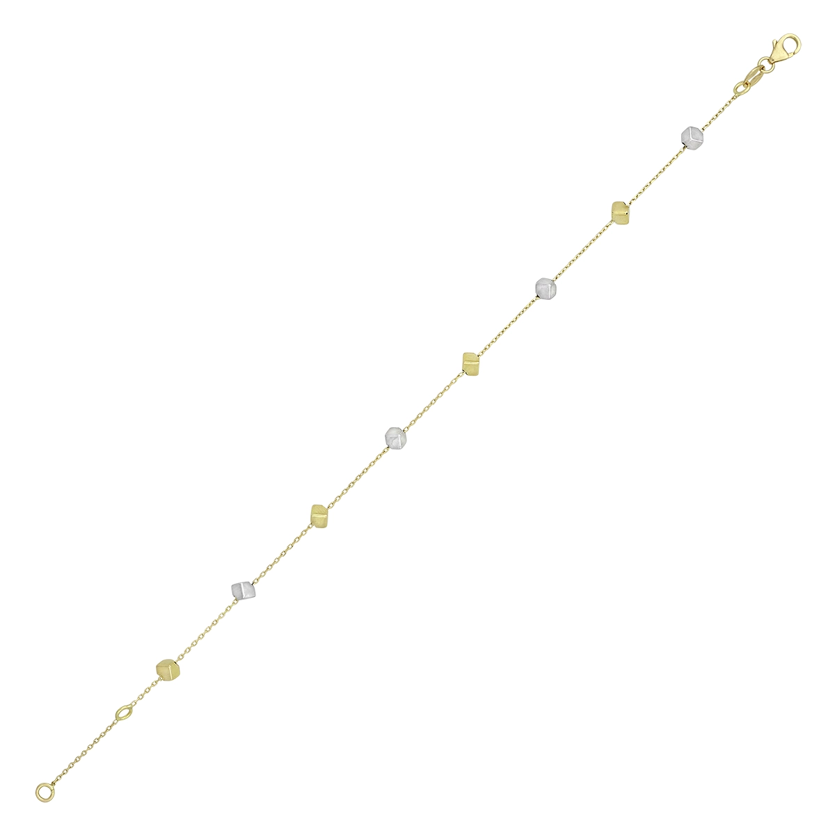 Pulsera en oro amarillo de 18 Kilates, 19 cm. de largo, 0.50 mm. de ancho