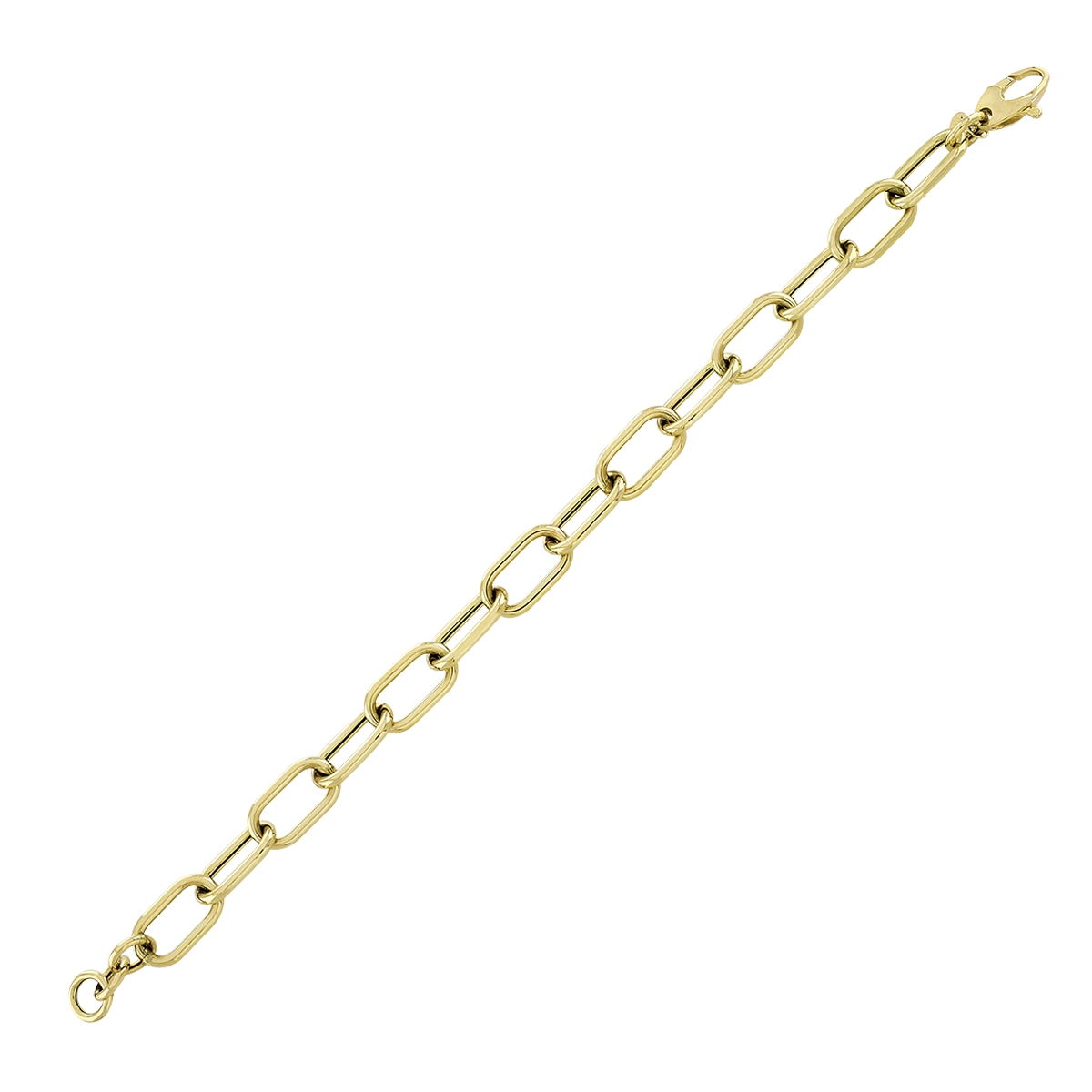 Pulsera en oro amarillo de 18 Kilates, 20 cm. de largo, 9 mm. de ancho